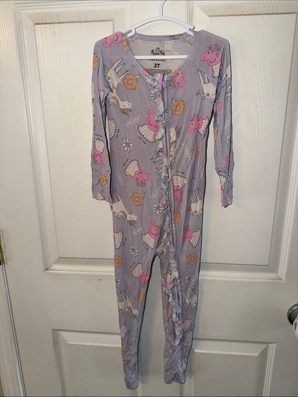 Bums & Roses X Peppa Pig Ruffle Zippy 3T